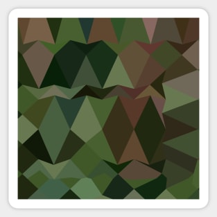 Castleton Green Abstract Low Polygon Background Sticker